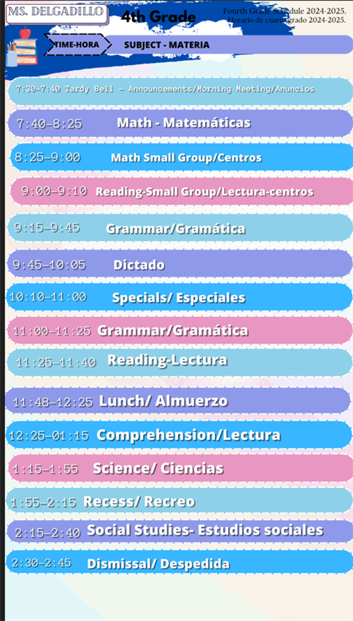 schedule